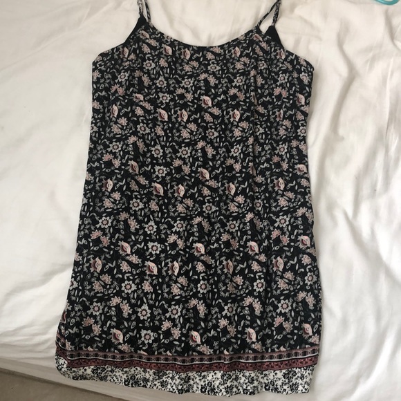 Floral Pattern Mini Summer Dress - Picture 2 of 3